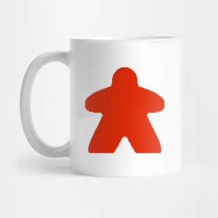 Red Pixelated Meeple Mug